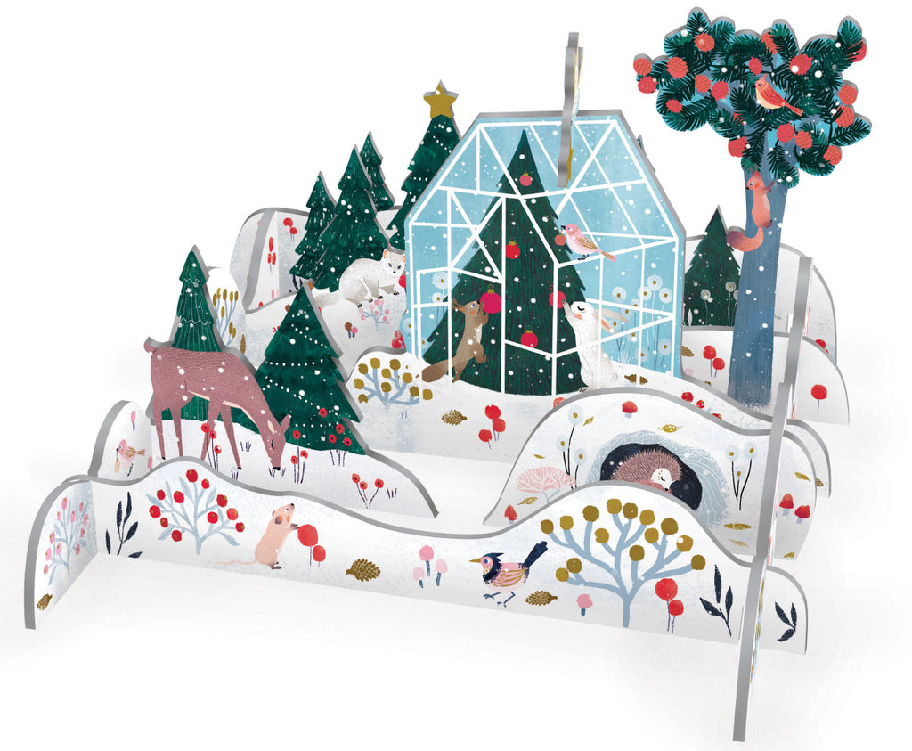 Roger la Borde Frosty Forest Pop & Slot featuring artwork by Antoana Oreski