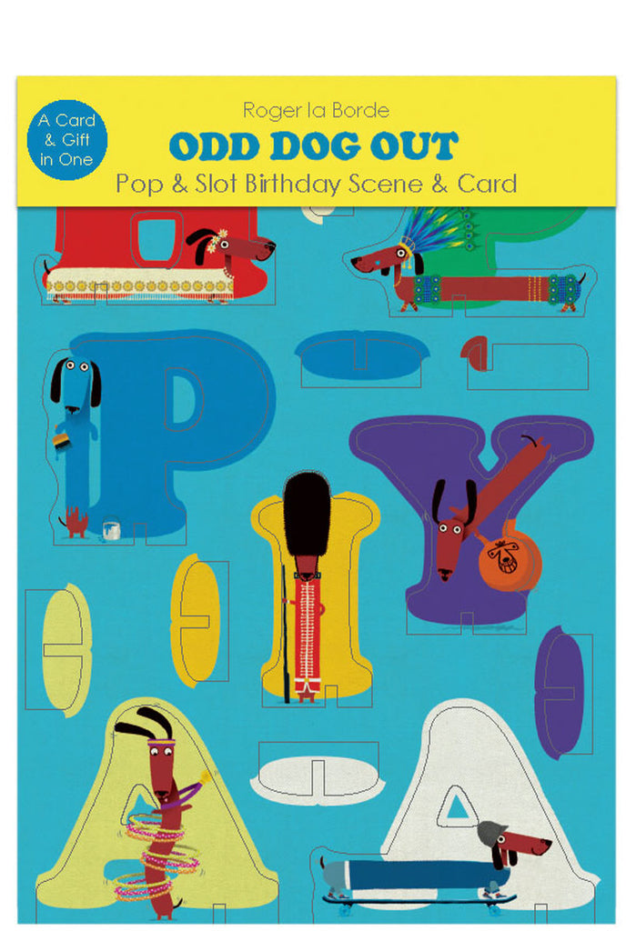 Roger la Borde Odd Dog Out Pop & Slot Card featuring artwork by Rob Biddulph