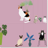 Roger la Borde Cat and Dog Palais Sticky notepad featuring artwork by Anne Bentley