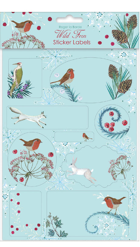 Roger la Borde Abundance Sticker Labels Sheet featuring artwork by Jane Ray