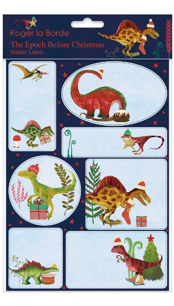 Roger la Borde The Epoch before Christmas Sticker Labels Sheet featuring artwork by Katherine Quinn
