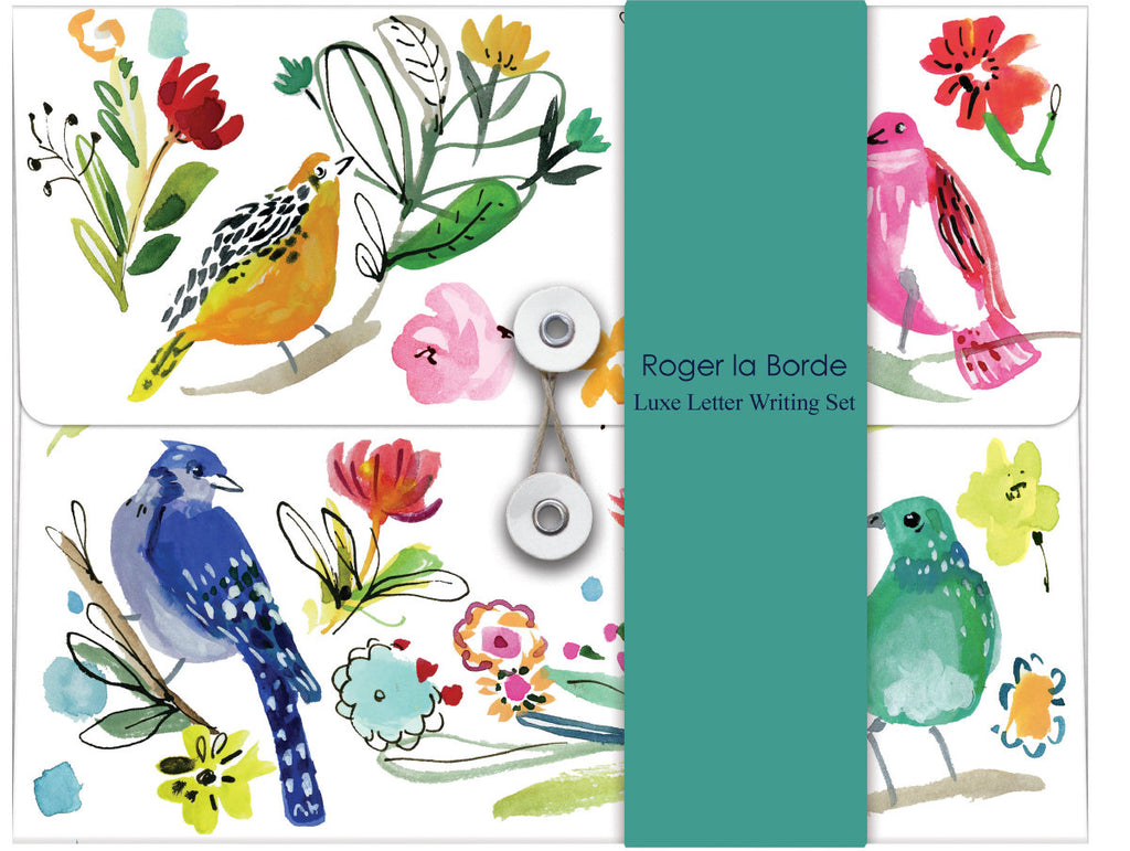 Roger la Borde Wild Batik Writing paper set featuring artwork by Jennifer Orkin Lewis