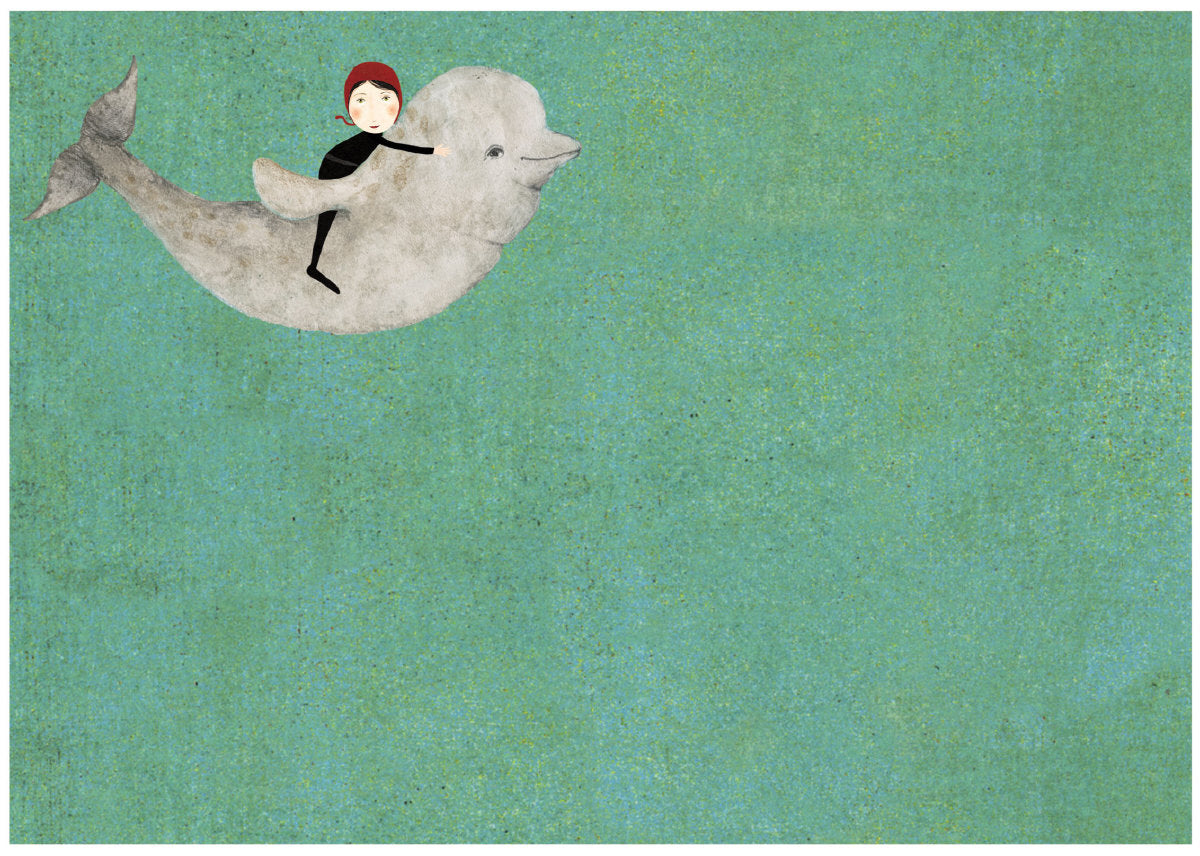 Roger la Borde Whale Song Writing paper set featuring artwork by Katherine Quinn