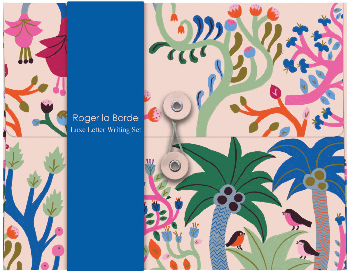 Roger la Borde Starflower Writing paper set featuring artwork by Monika Forsberg